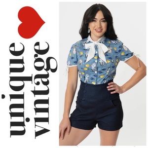 Unique Vintage Cat Chita Blouse